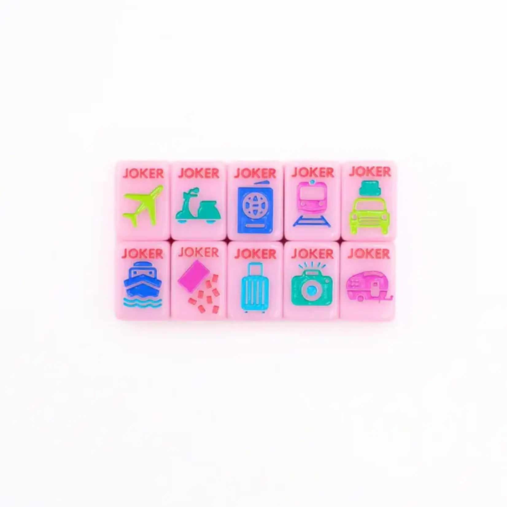 My Fair Mahjong Pink Mini Anywhere Series Travel Mahjong