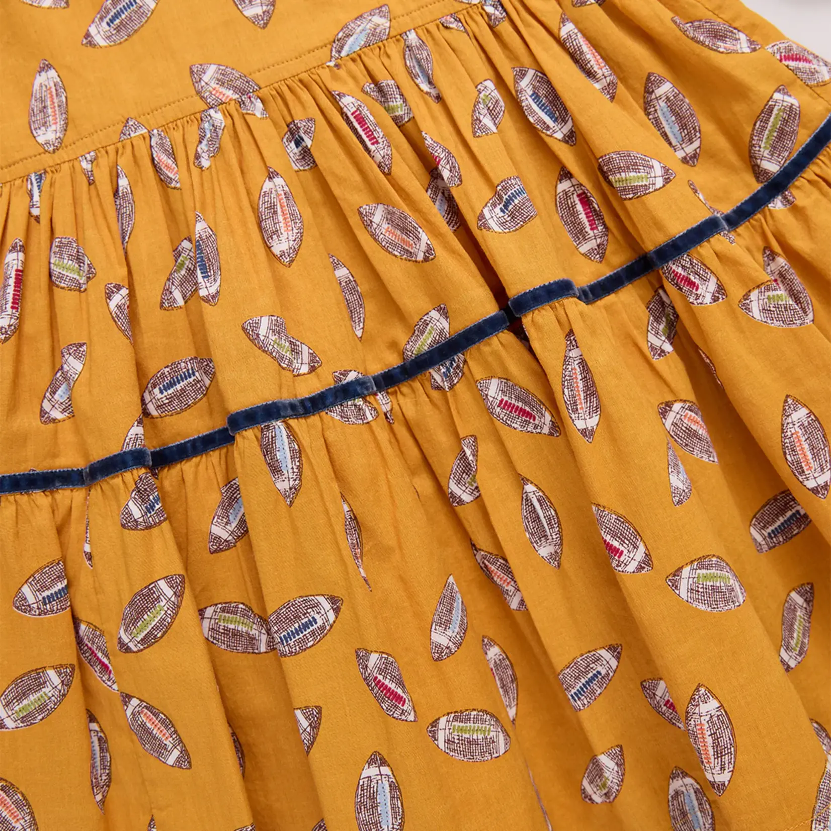 Pink Chicken girls maribelle dress - flying footballs