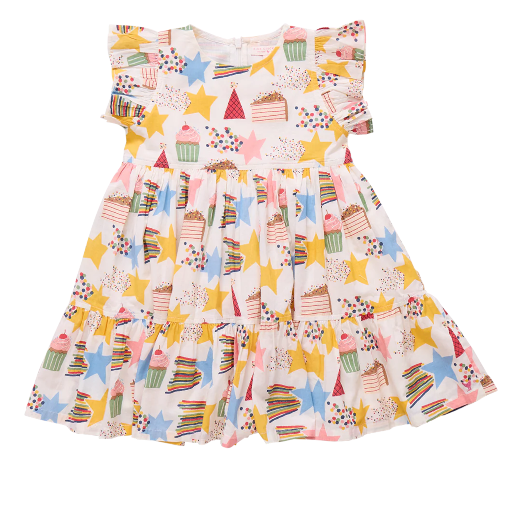 Pink Chicken girls jennifer dress - birthday star