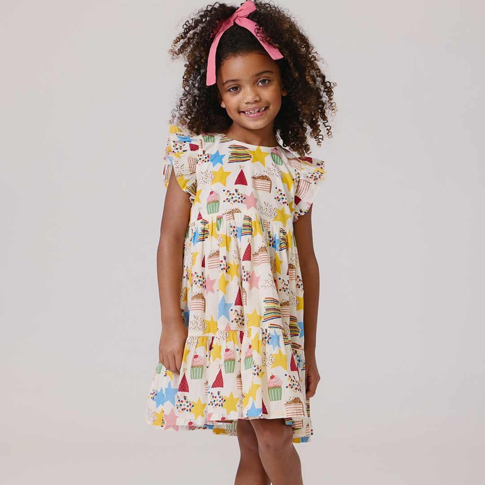 Pink Chicken girls jennifer dress - birthday star
