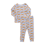 Pink Chicken kids bamboo pj set - tigers