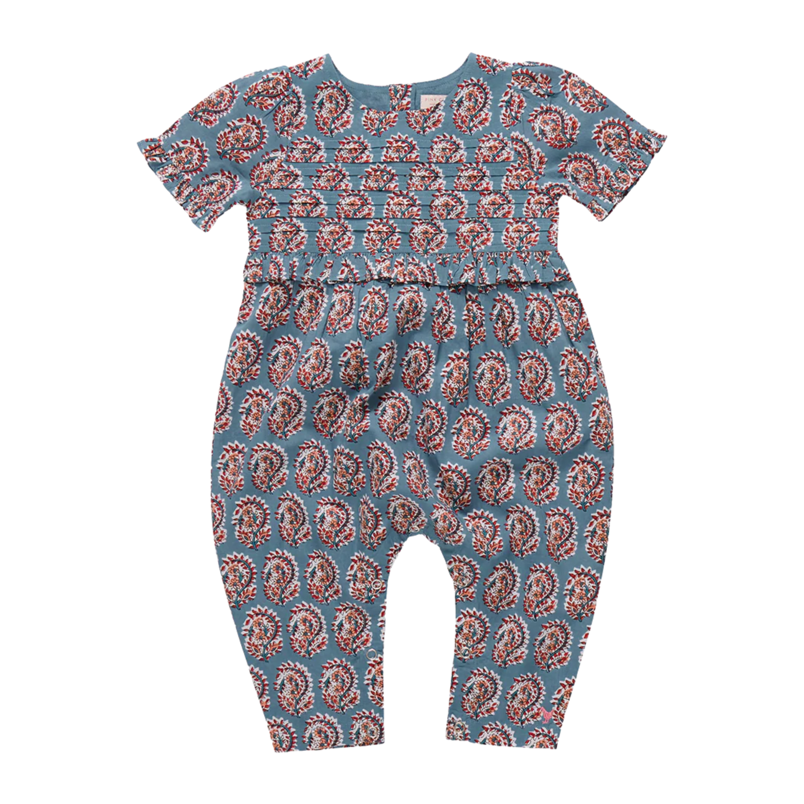 Pink Chicken baby girls raquel jumper - blue paisley