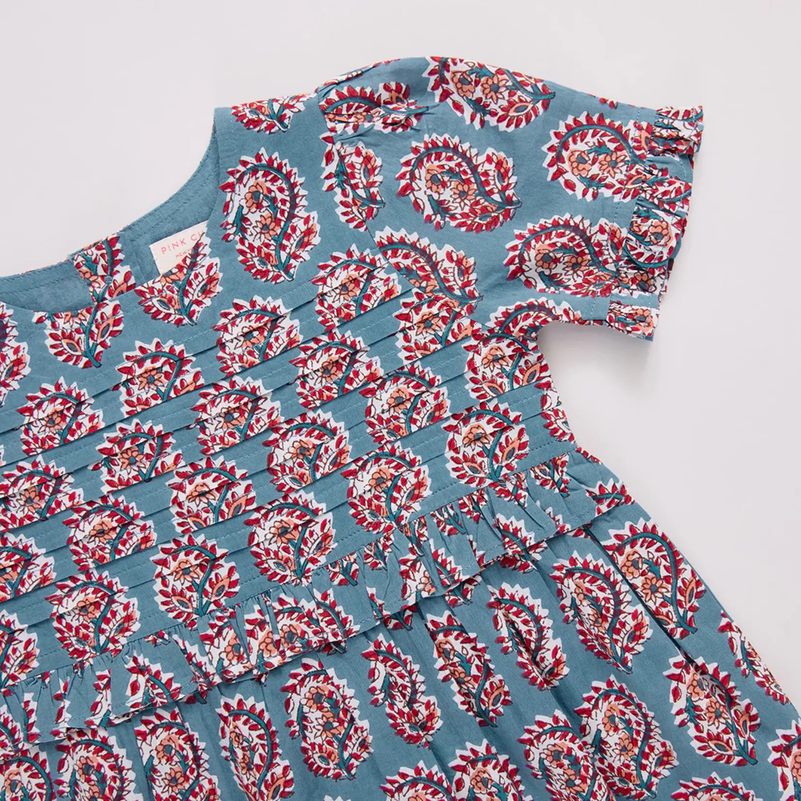 Pink Chicken baby girls raquel jumper - blue paisley