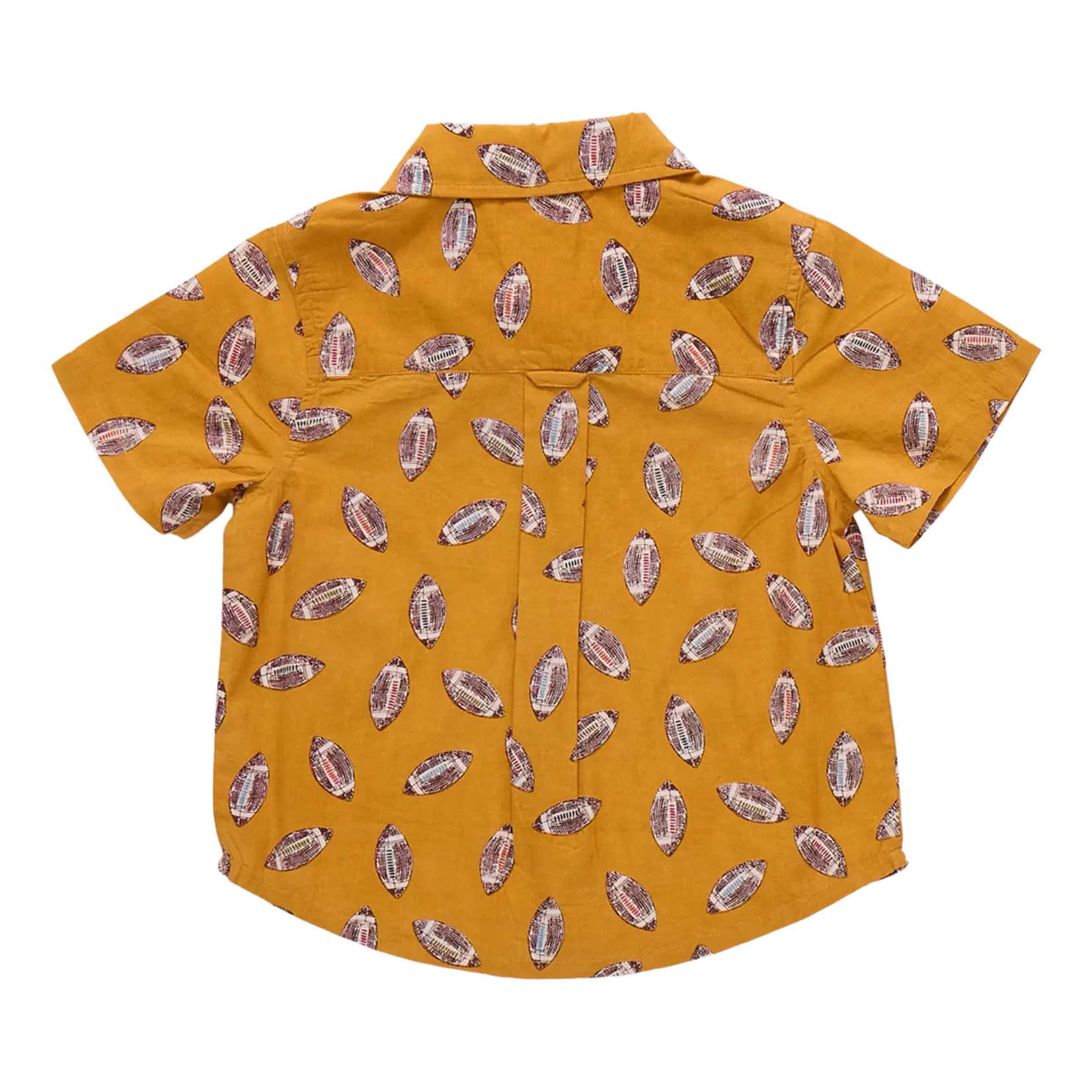 Pink Chicken boys jack shirt - flying footballs