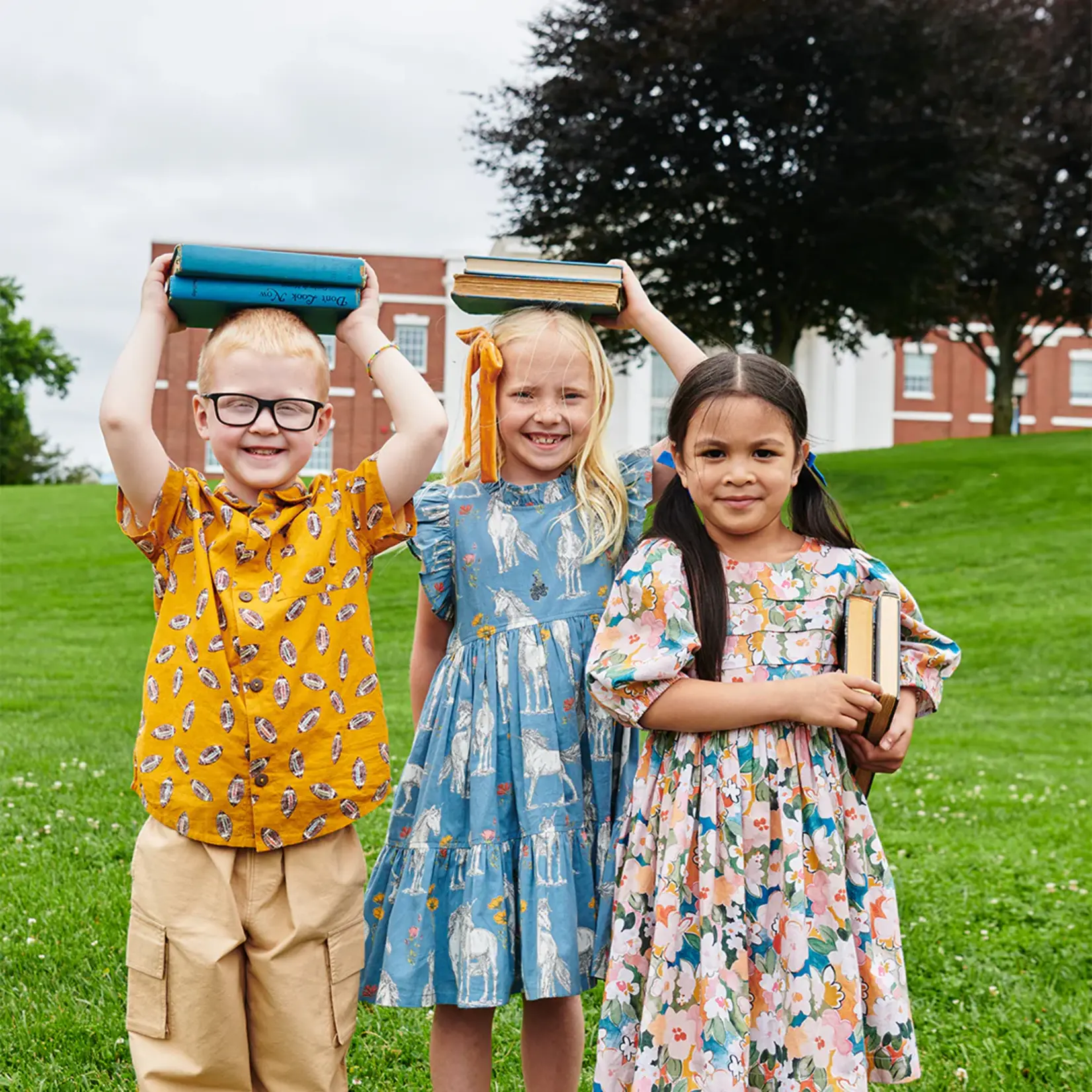 Pink Chicken boys jack shirt - flying footballs
