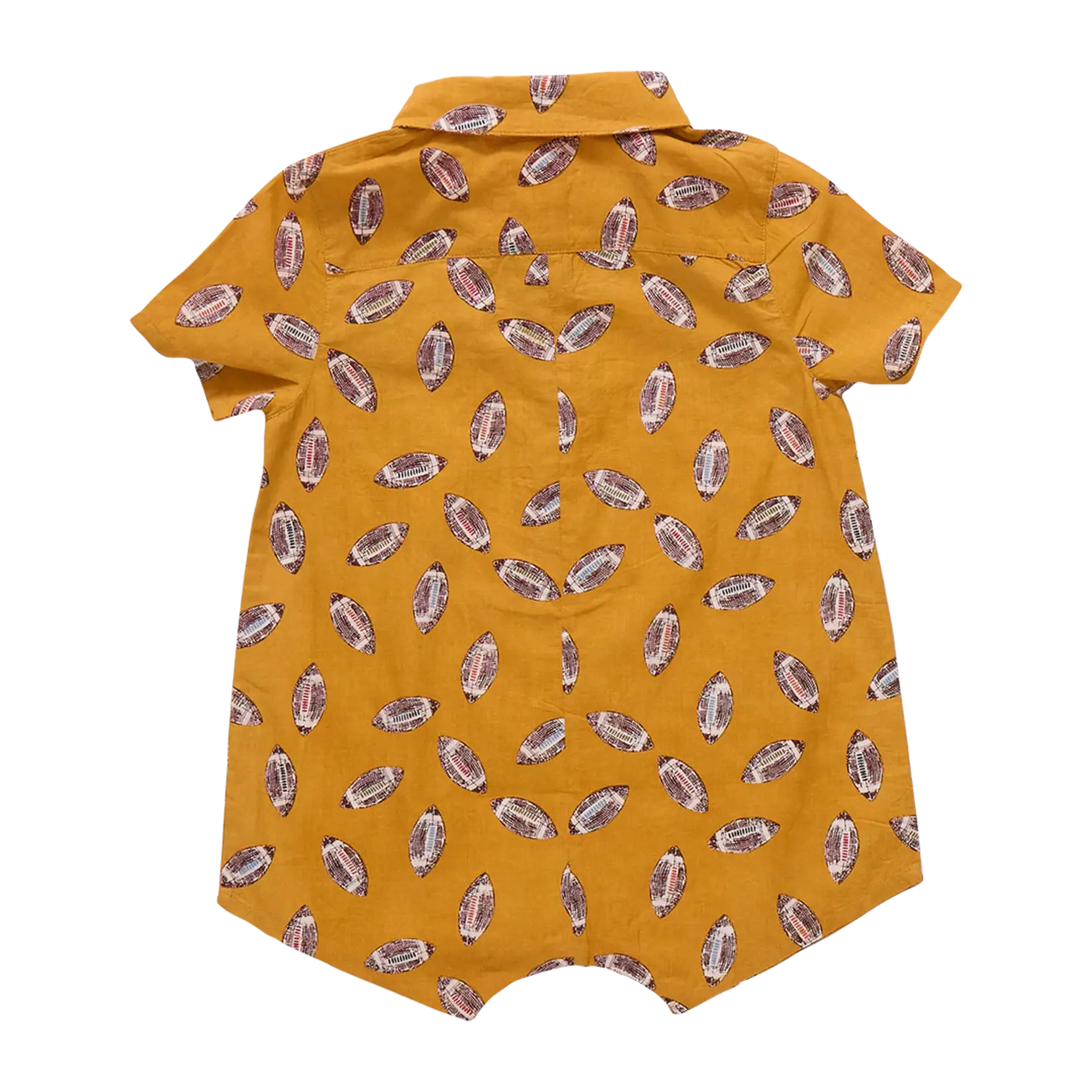 Pink Chicken baby boys easton jumper - flying footballs