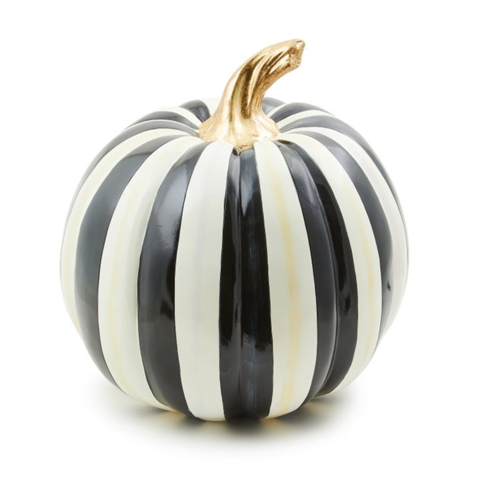 MacKenzie-Childs Courtly Stripe Glossy Medium Pumpkin