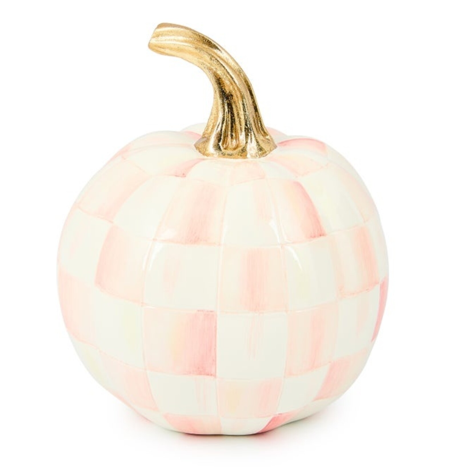 MacKenzie-Childs Rosy Check Mini Pumpkin