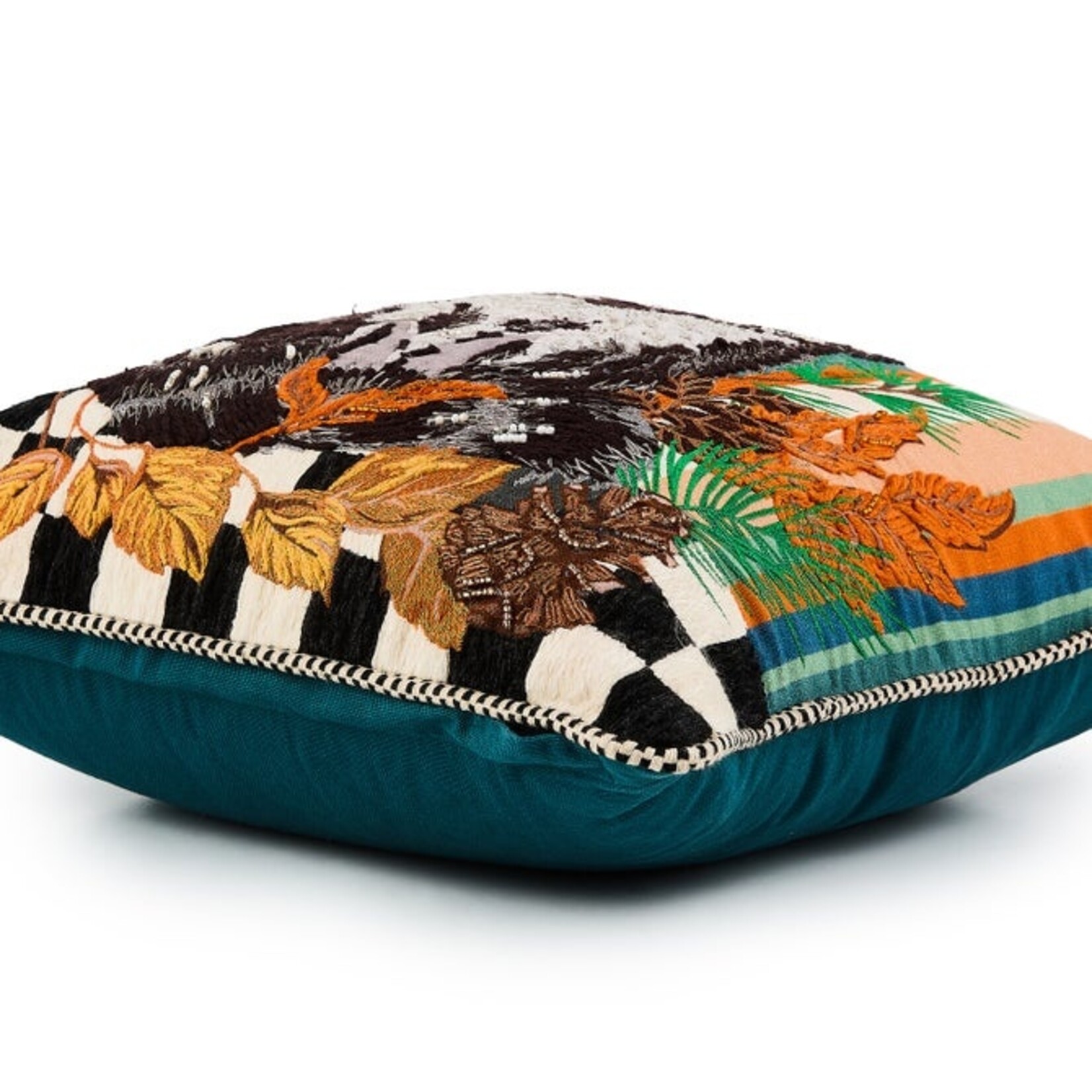 MacKenzie-Childs Raccoon Throw Pillow