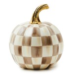 MacKenzie-Childs Mocha Check Mini Pumpkin