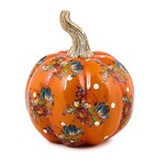MacKenzie-Childs Orange Flower Market Mini Pumpkin