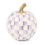 MacKenzie-Childs Violet Check Small Pumpkin