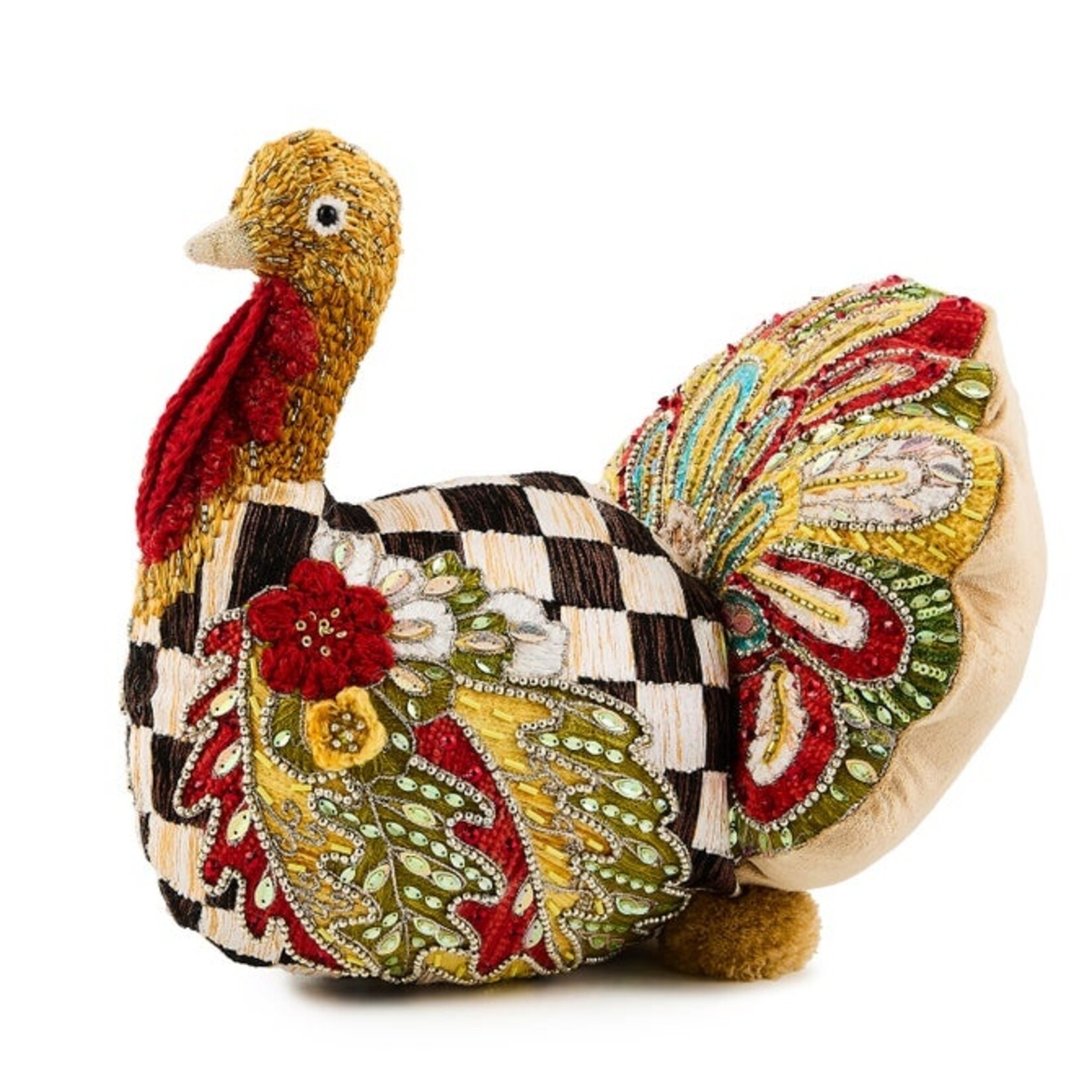 MacKenzie-Childs Aurora Turkey Shaped Pillow