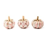 MacKenzie-Childs rosy capiz pumpkins, set of 3