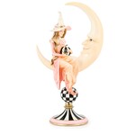MacKenzie-Childs hocus pocus witch on moon figurine