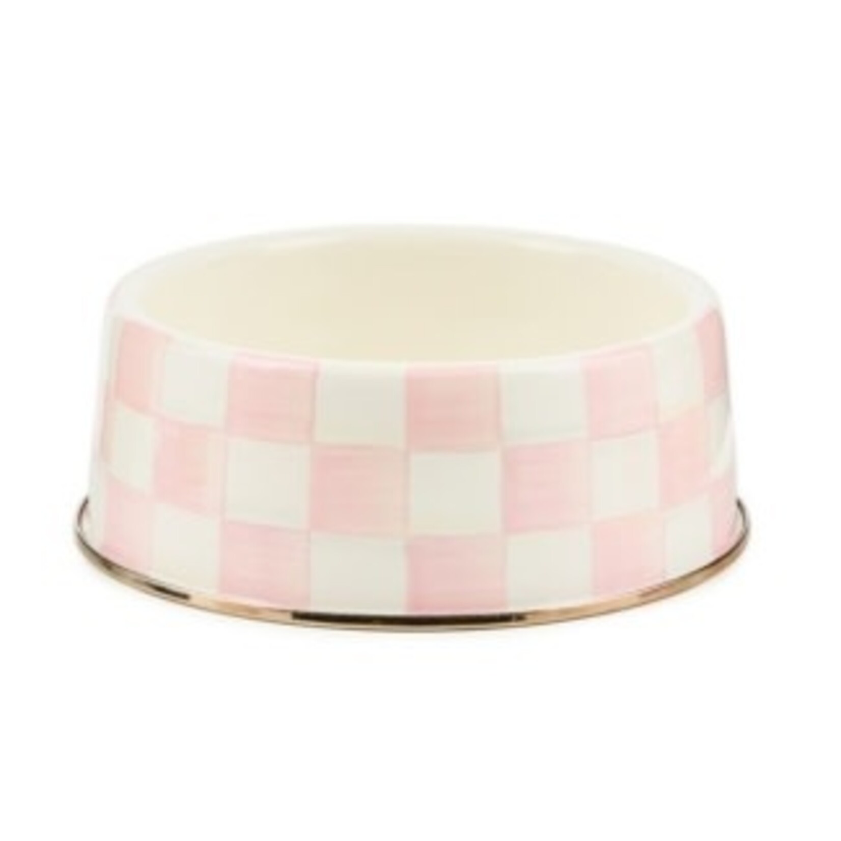 MacKenzie-Childs rosy check large pet dish