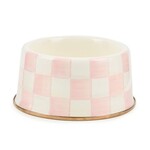 MacKenzie-Childs rosy check medium pet dish