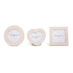 MacKenzie-Childs celebrate rosy assorted frames, set of 3
