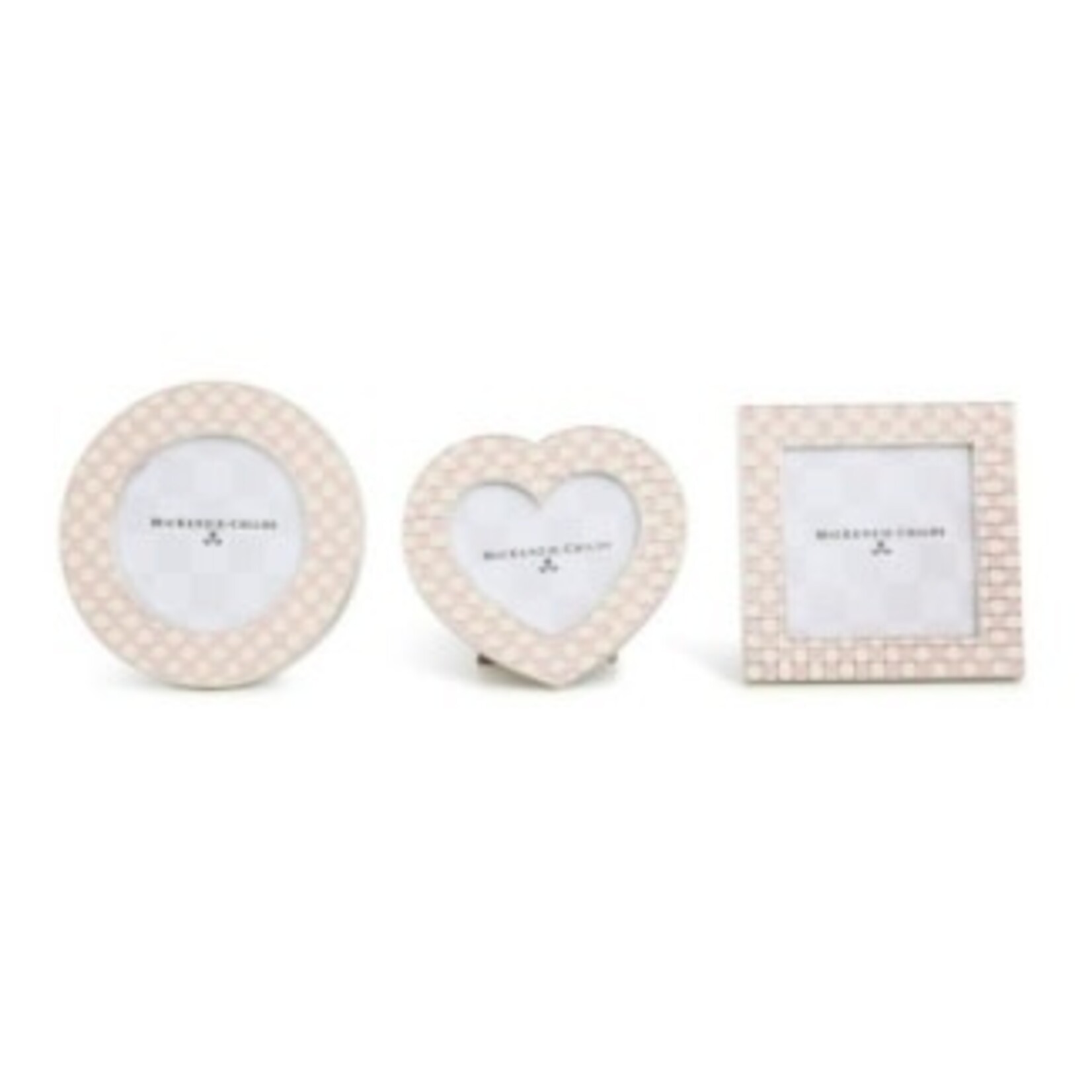 MacKenzie-Childs celebrate rosy assorted frames, set of 3