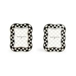 MacKenzie-Childs wavy check silver plated frames, set of 2