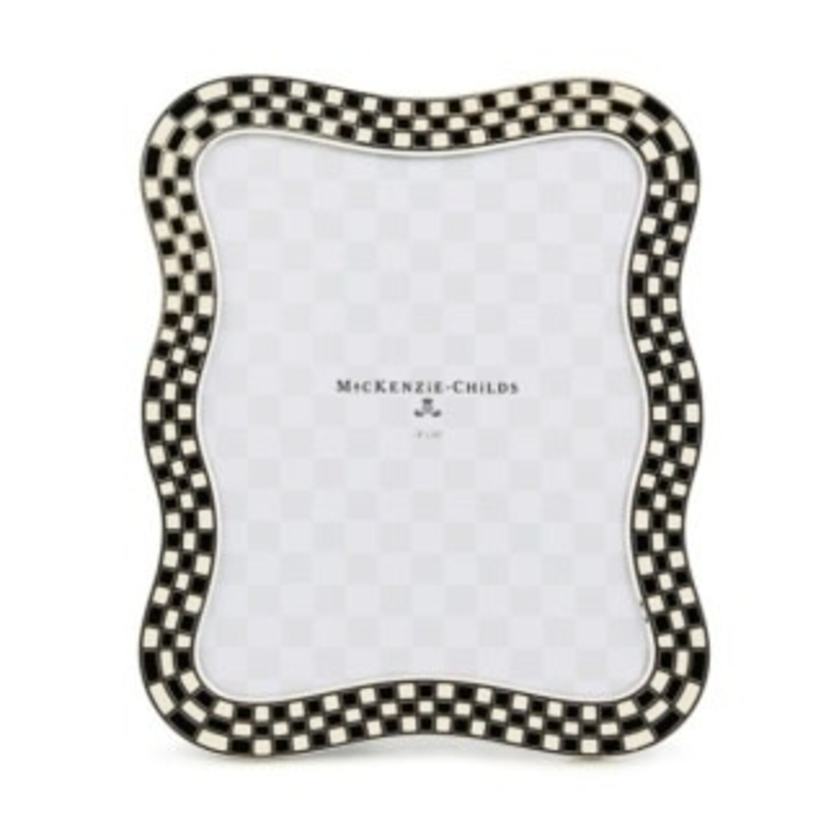 MacKenzie-Childs wavy check silver plated 8" x 10" frame