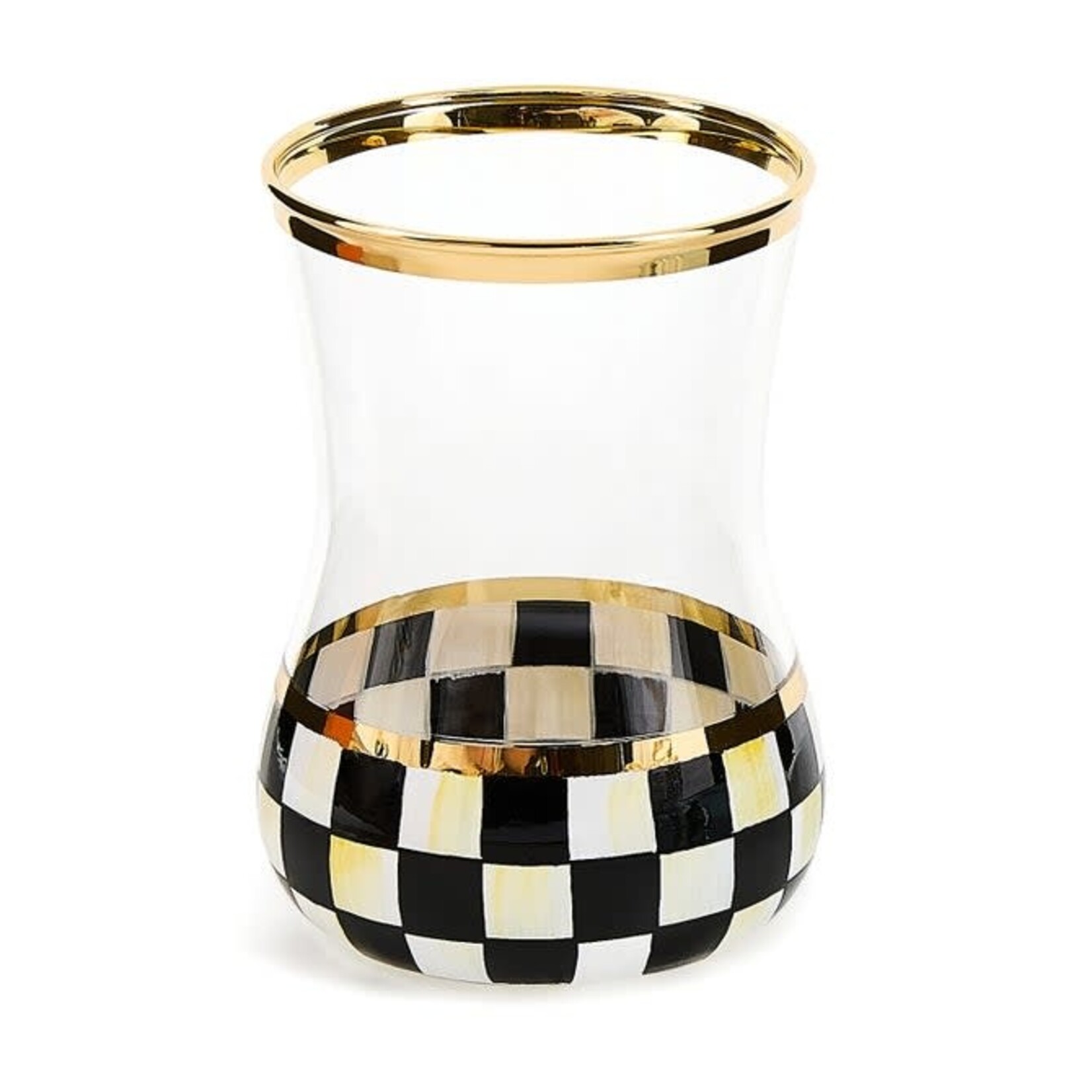 MacKenzie-Childs courtly check tea glass