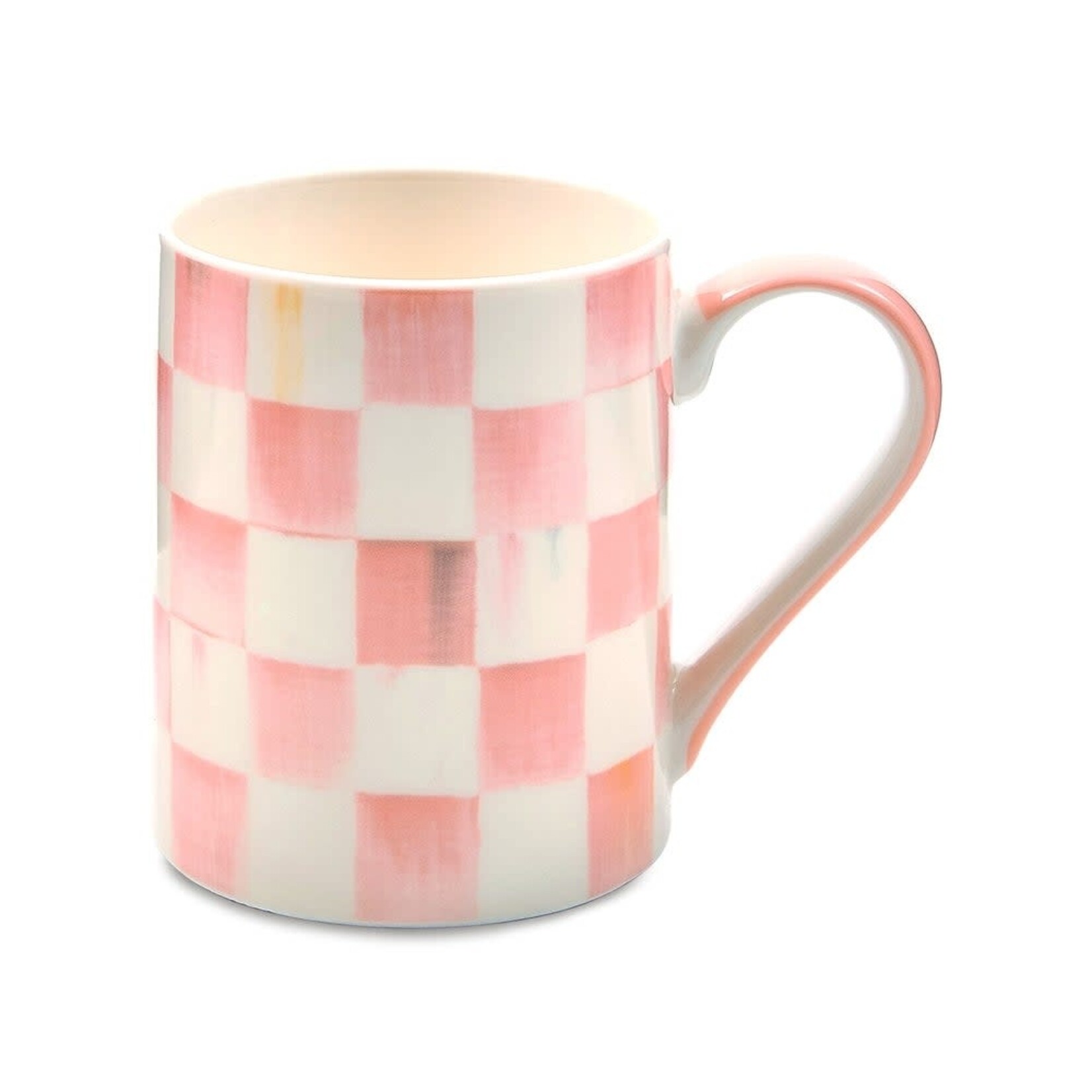 MacKenzie-Childs rosy check stoneware mug