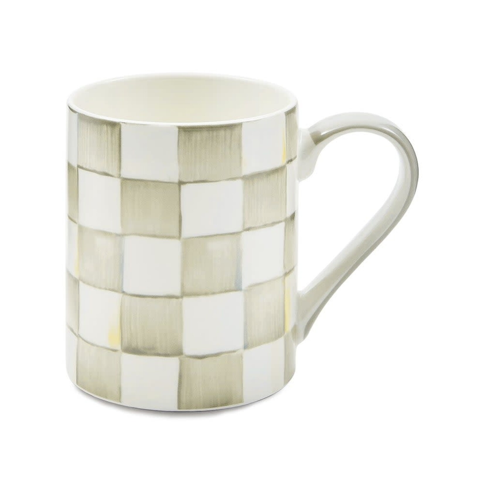 MacKenzie-Childs sterling check stoneware mug