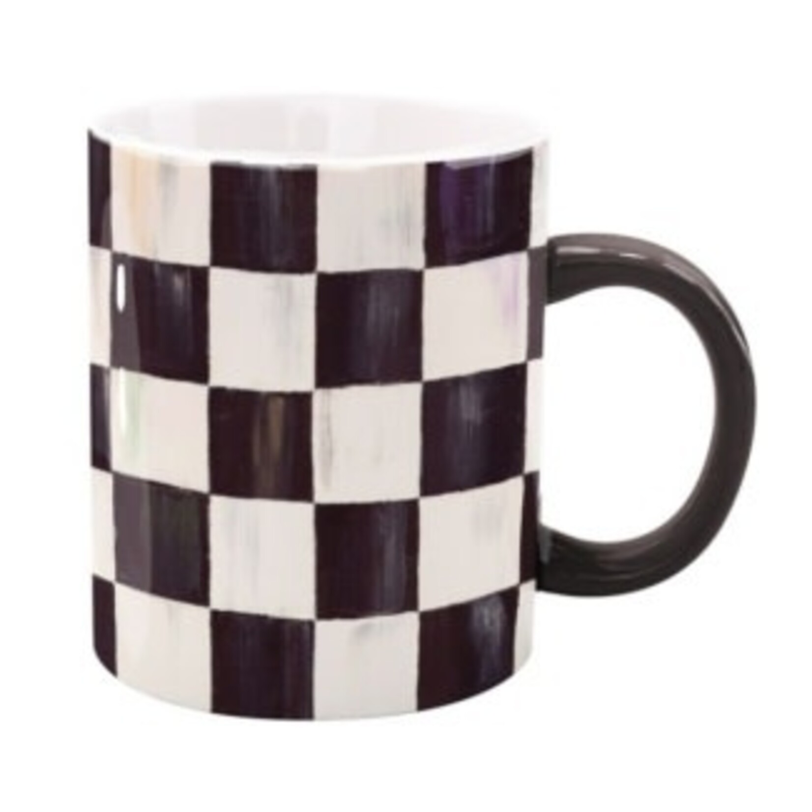 MacKenzie-Childs courtly check stoneware mug
