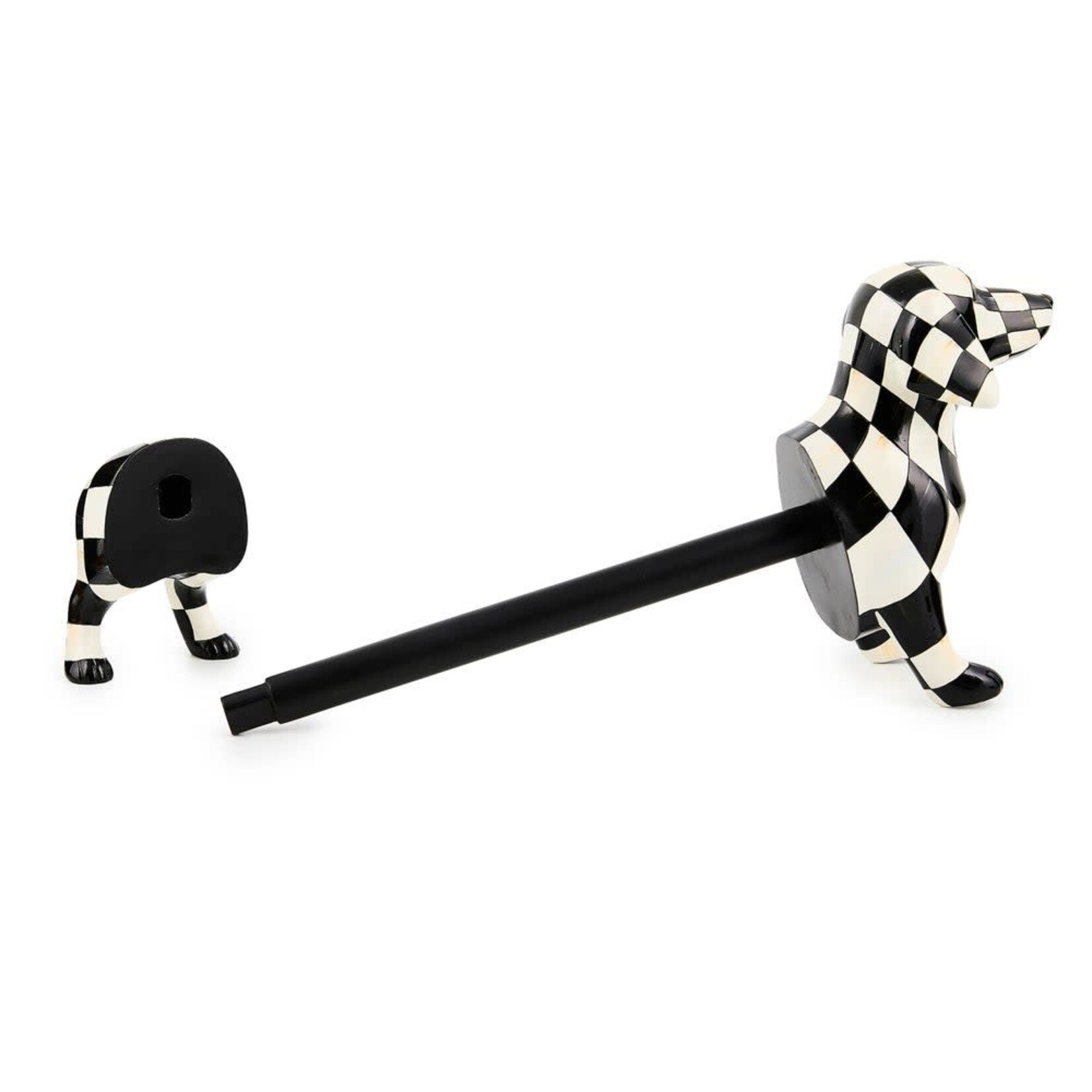 MacKenzie-Childs dachshund paper towel holder