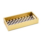 MacKenzie-Childs courtly check glass vanity tray