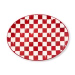 MacKenzie-Childs cherry check serving platter