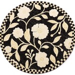 MacKenzie-Childs farmhouse floral 6' round rug