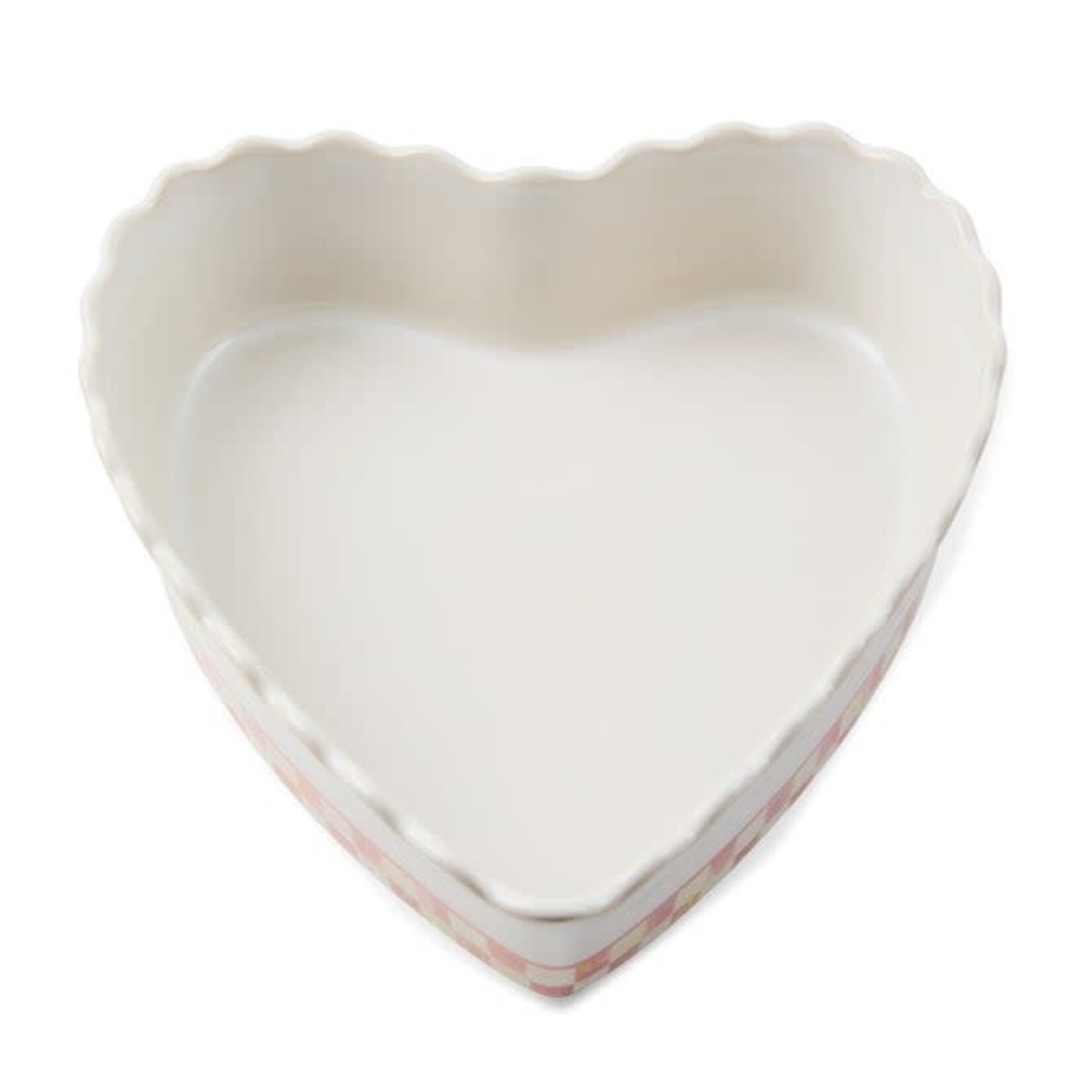 MacKenzie-Childs rosy check everyday large heart baker