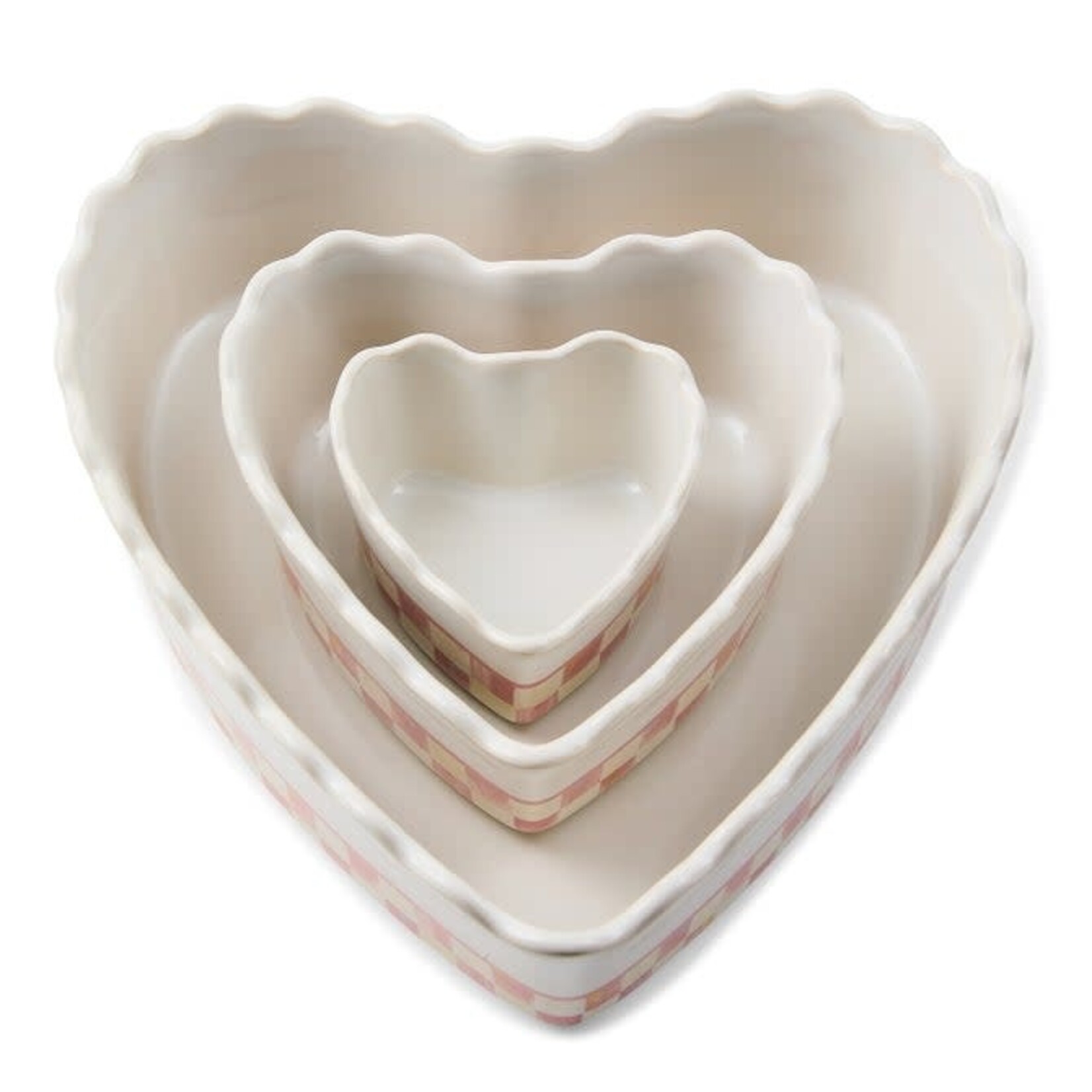 MacKenzie-Childs rosy check everyday small heart baker