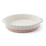 MacKenzie-Childs rosy check everyday large oval baker