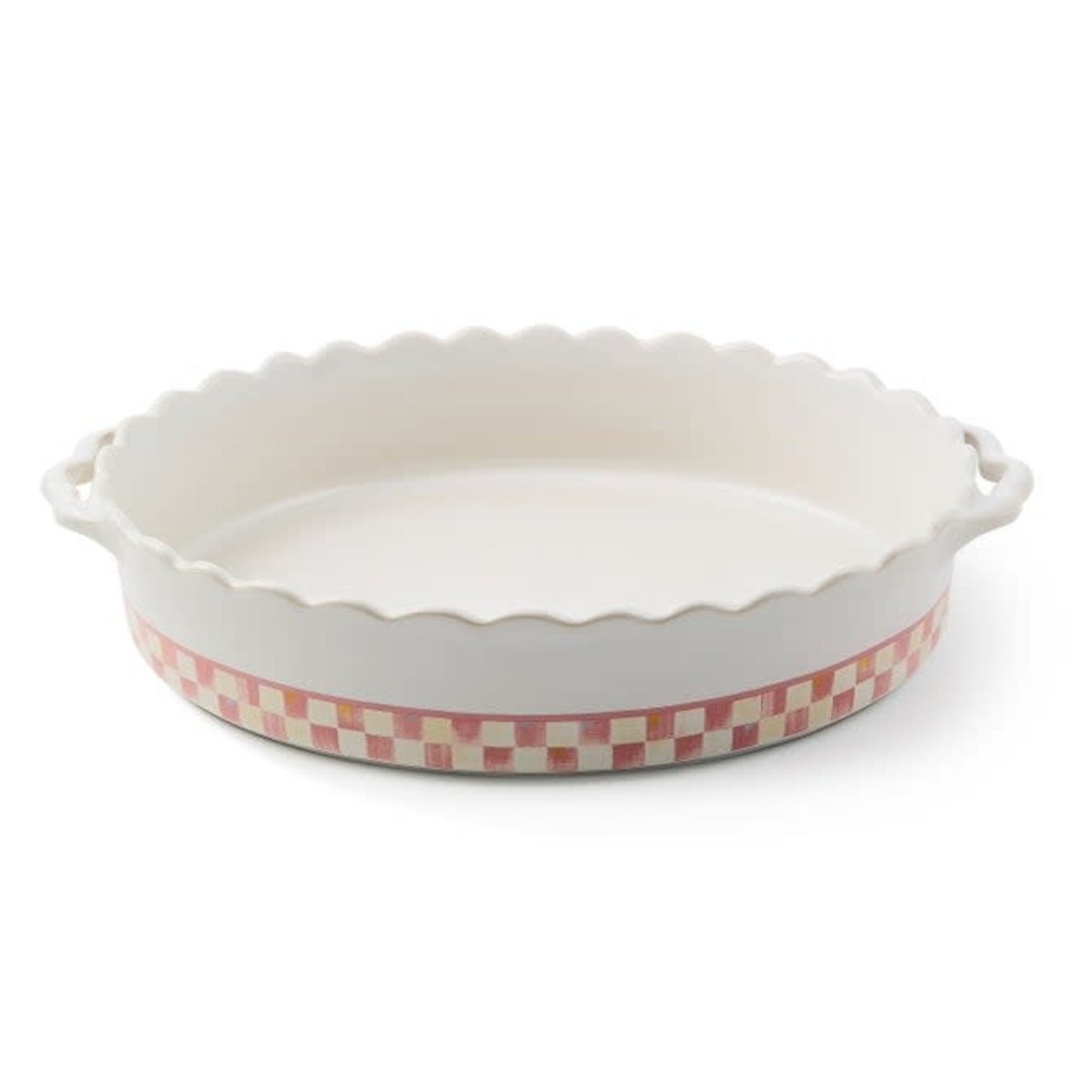 MacKenzie-Childs rosy check everyday large oval baker