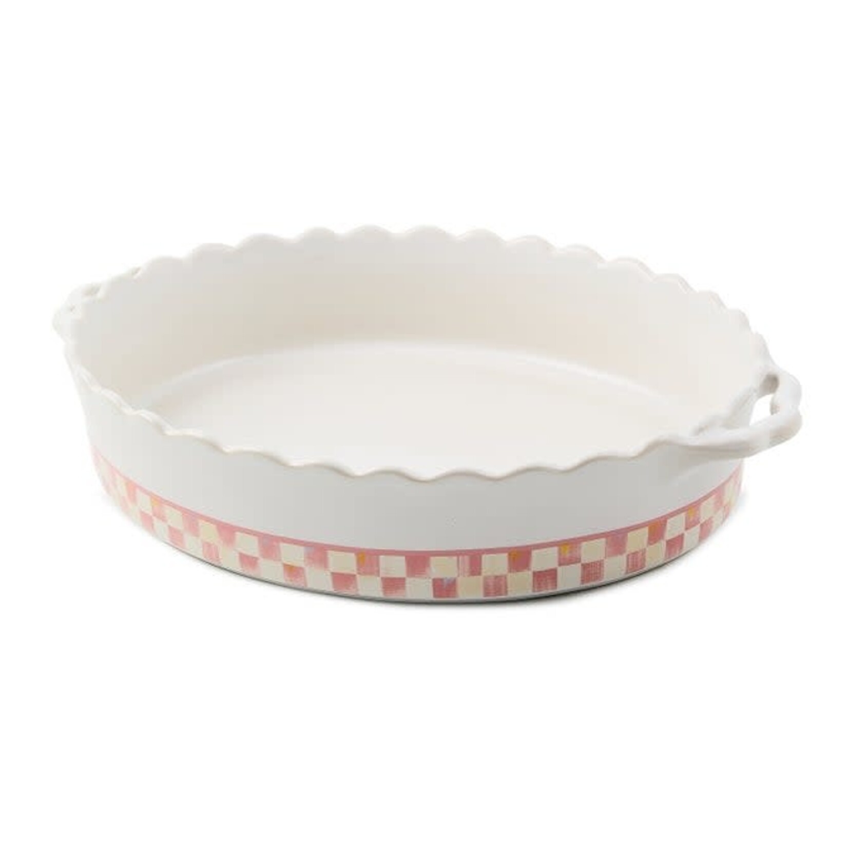 MacKenzie-Childs rosy check everyday large oval baker