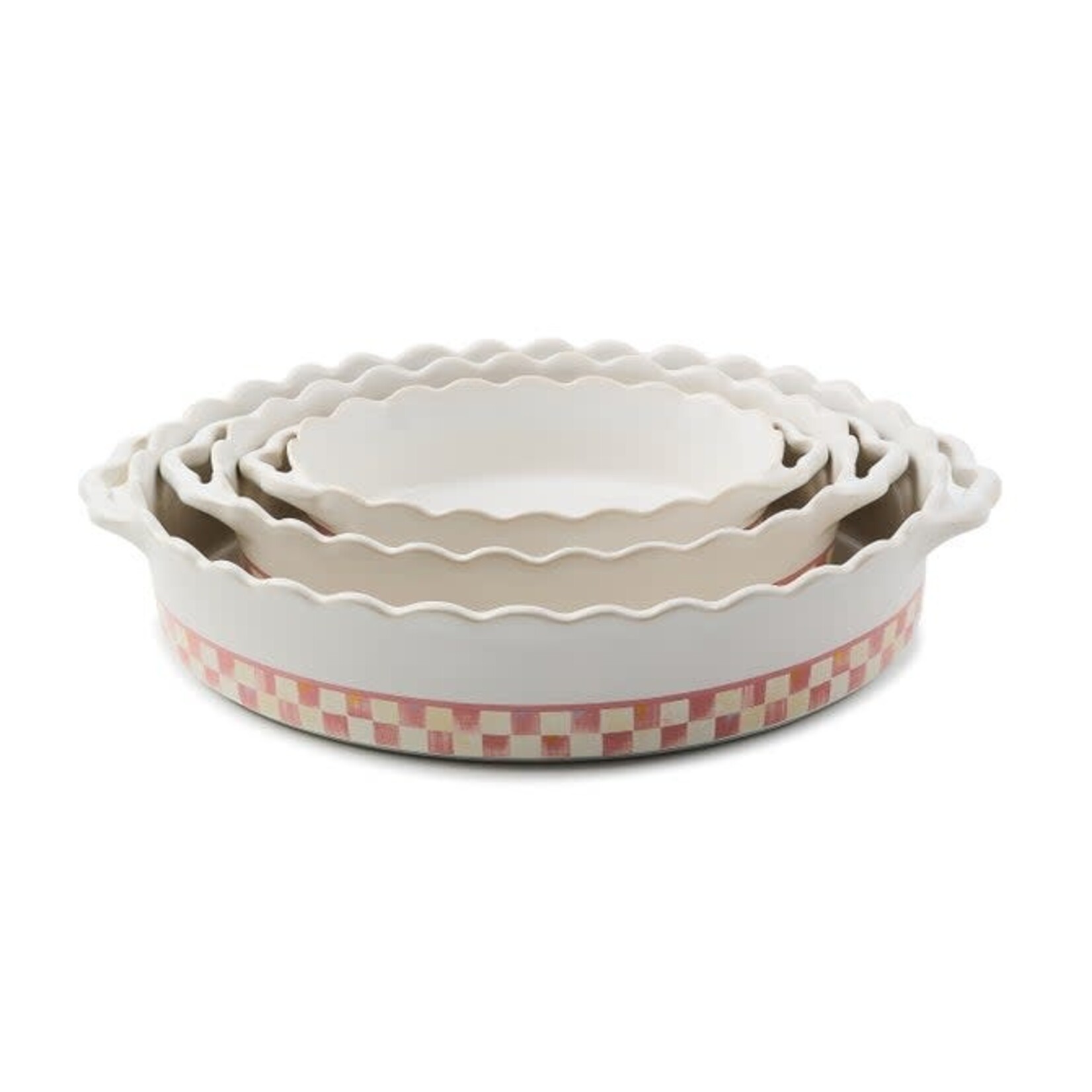 MacKenzie-Childs rosy check everyday large oval baker
