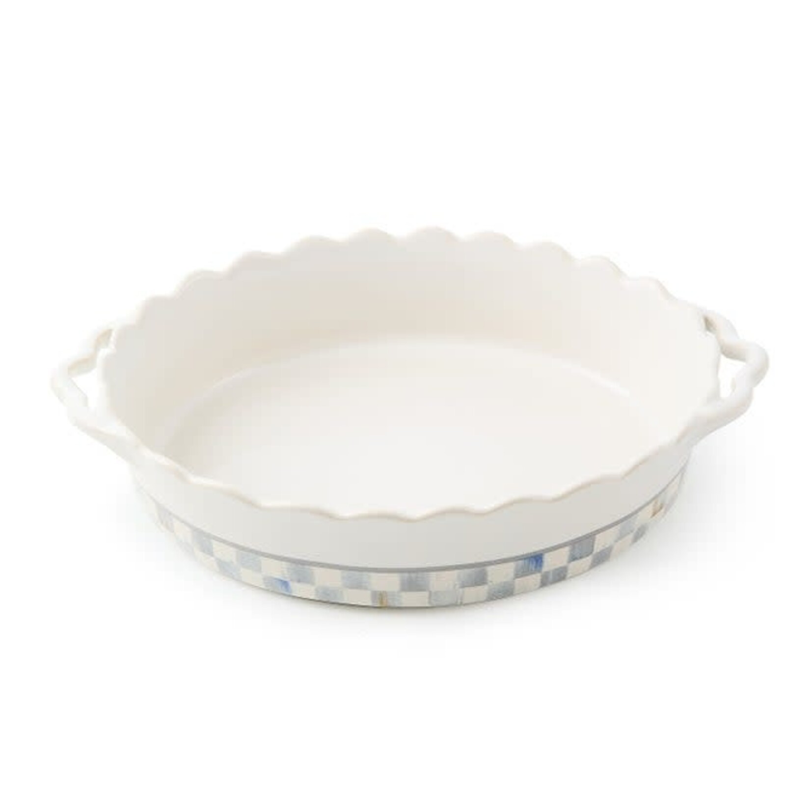MacKenzie-Childs sterling check everyday large oval baker