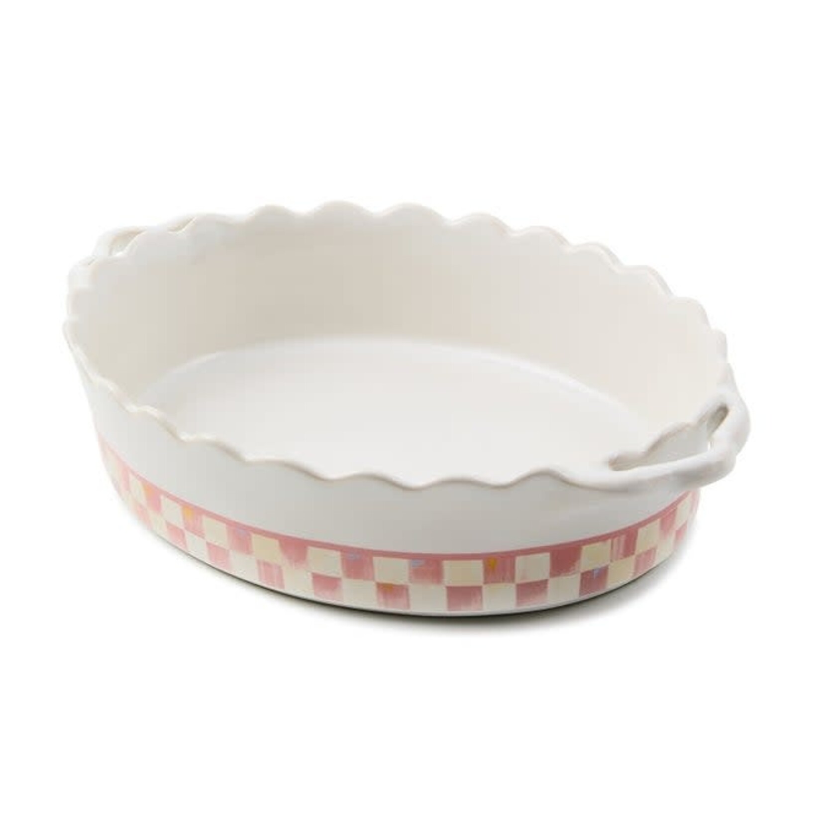 MacKenzie-Childs rosy check everyday medium oval baker