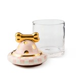 MacKenzie-Childs rosy check canine cookie jar