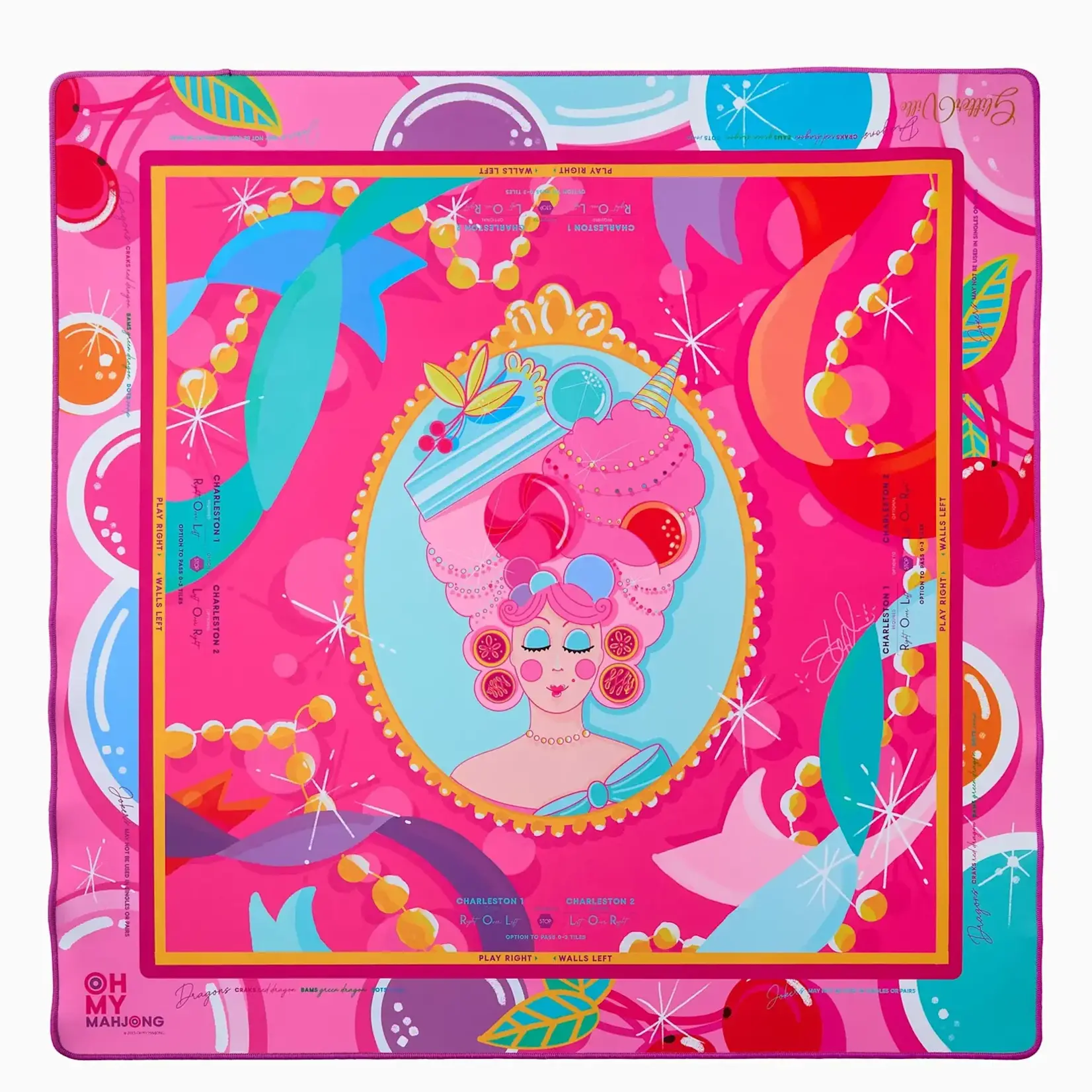 Oh My Mahjong Glitterville Marie Sweet Mahjong Mat