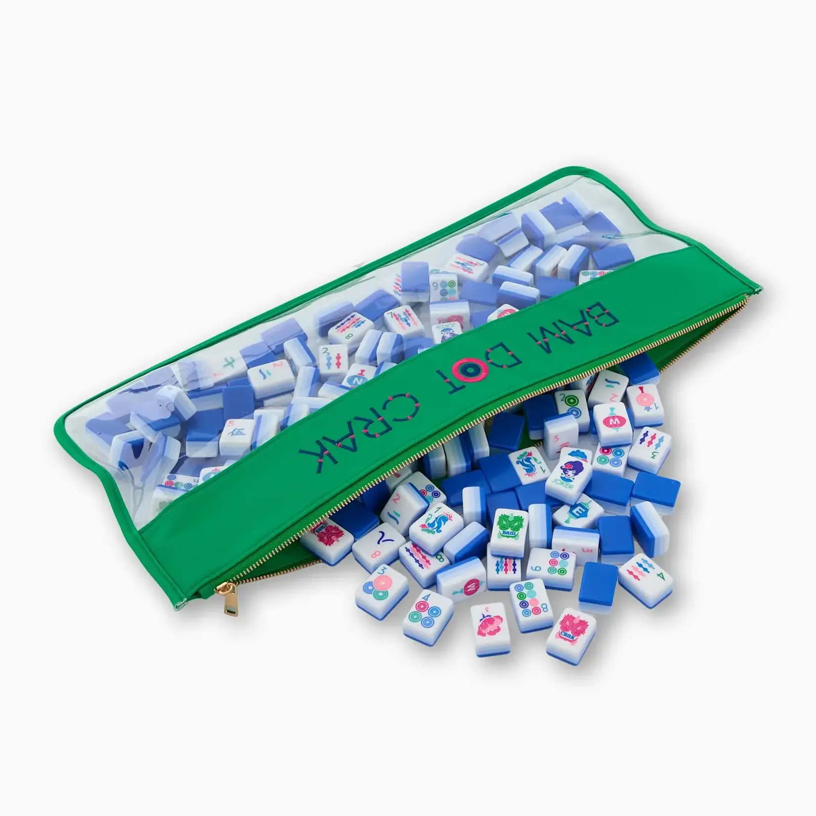 Oh My Mahjong Kelly Green Bam Dot Crak Bag