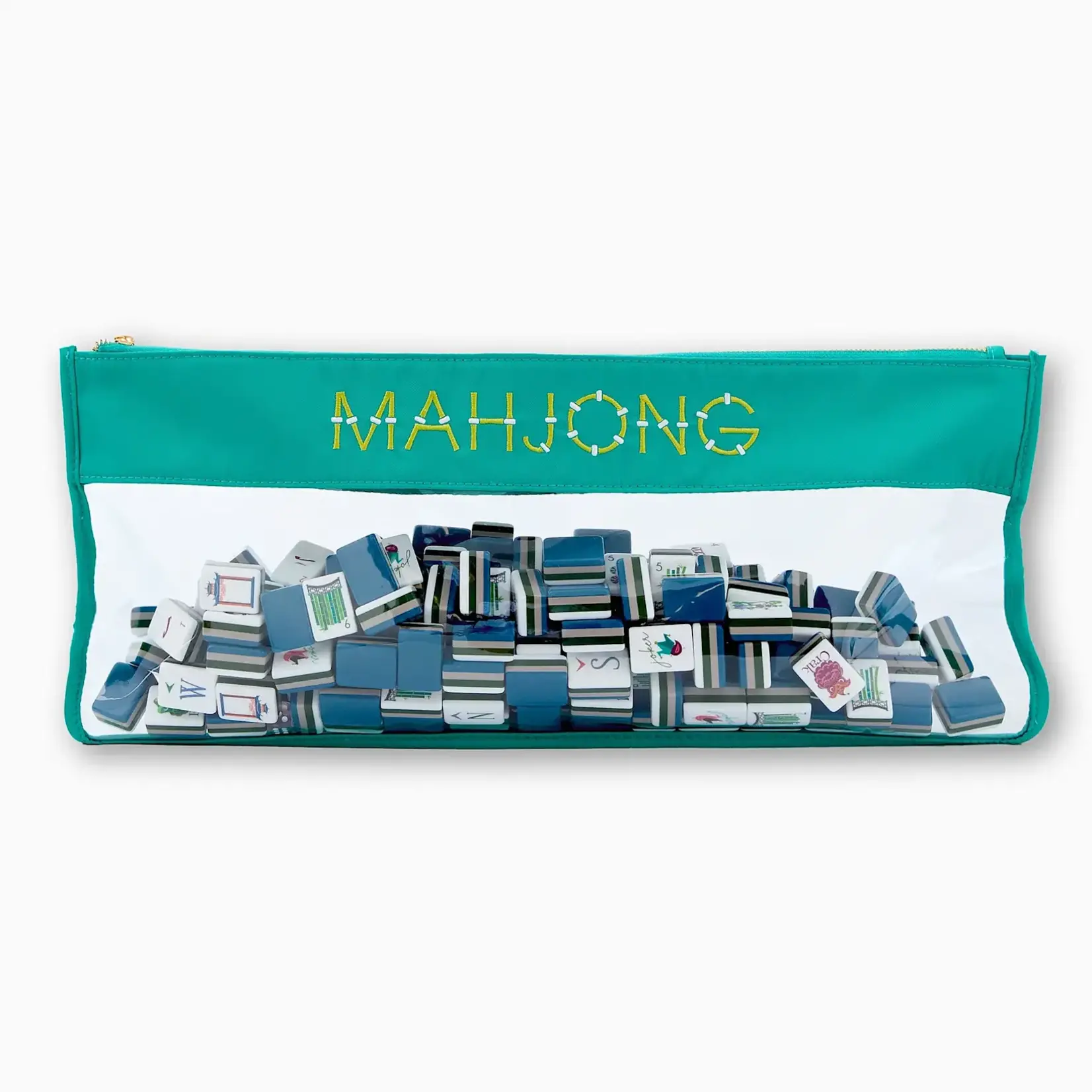 Oh My Mahjong Aqua Bamboo Bag