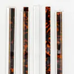 Bam Bird Boutique Tortoise Lucite Mahjong Rack & Pusher Set