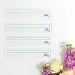 Bam Bird Boutique Clear Acrylic Mahjong Line Finder (Orchid Set of 4)