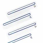 Bam Bird Boutique Clear Acrylic Mahjong Line Finder (Origami Set of 4)