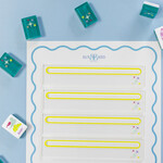 Bam Bird Boutique Clear Acrylic Mahjong Line Finder (East Meets West Set of 4)