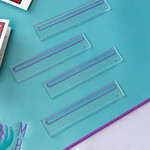 Bam Bird Boutique Clear Acrylic Mahjong Line Finder (Classic Set of 4)